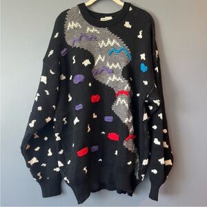 Vintage Kalaroo Australia Abstract Pure Wool Sweater
